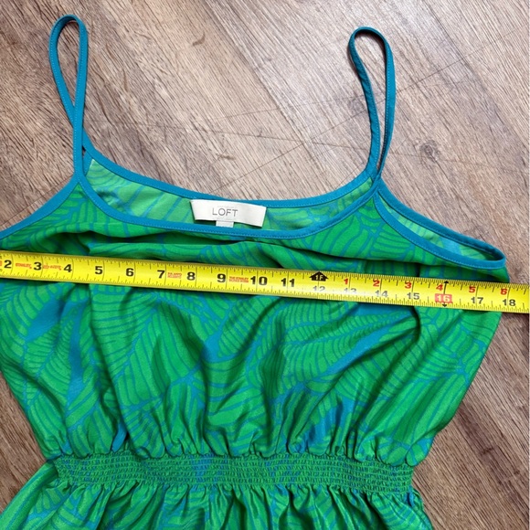 LOFT • Tropical Print Midi Dress - Picture 10 of 10